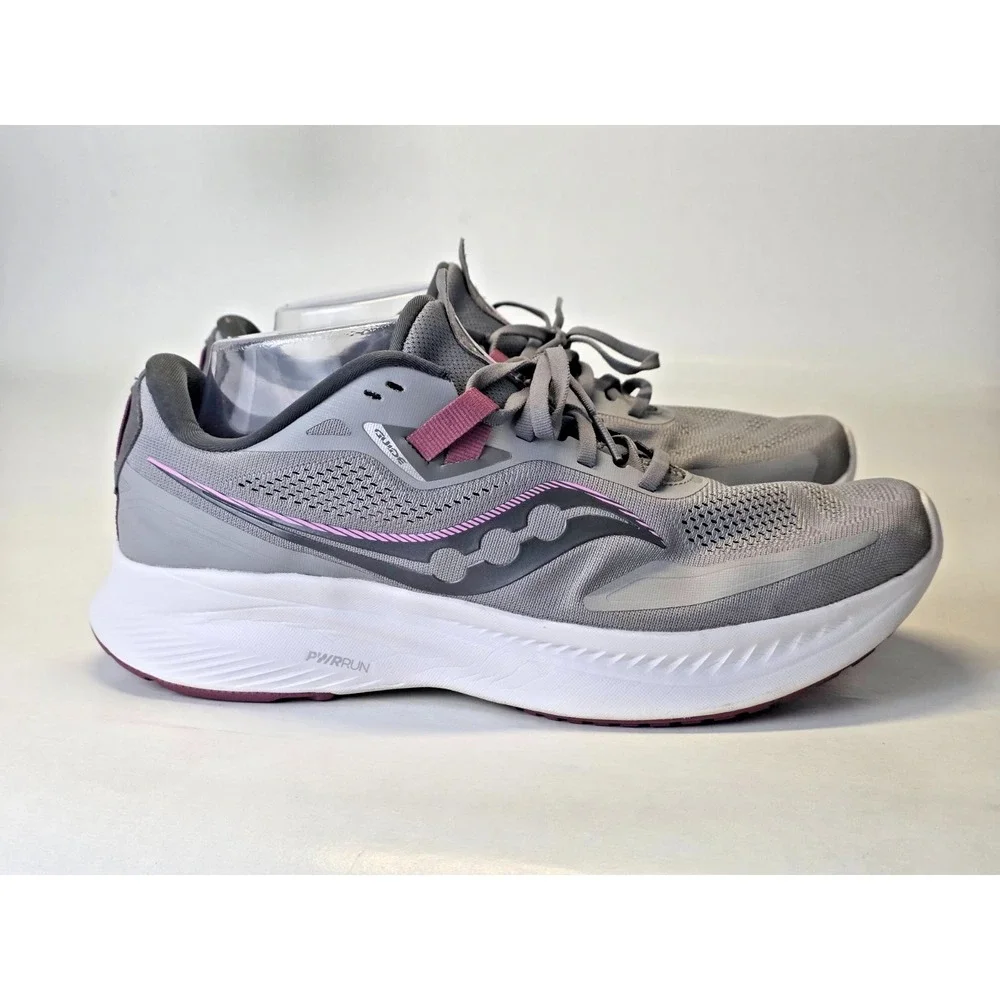 Saucony Guide 15 Women's Sneakers Size 11 EU 43 Gray White Running Walking Shoes
